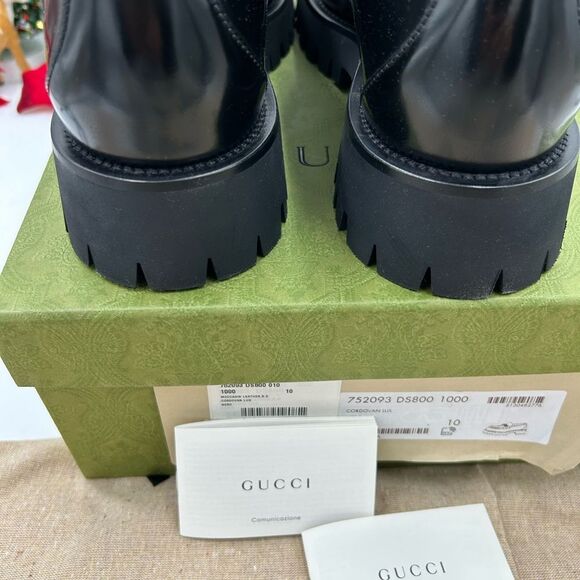 Men’s Gucci interlocking G lug sole loafers size 10 made in Italy - Picture 3 of 9